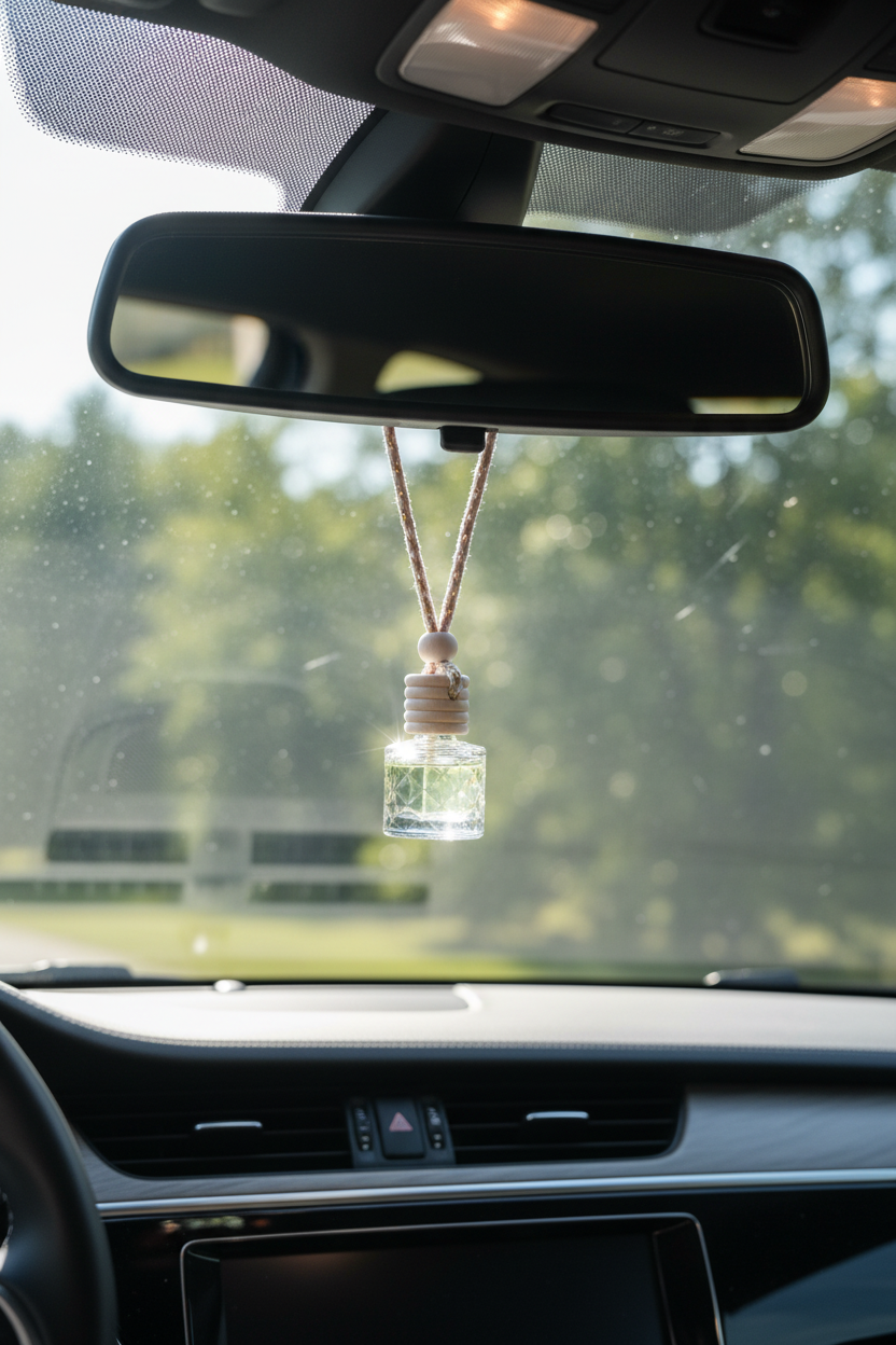 Scentsapeel hanging crystal car diffuser on rearview mirror